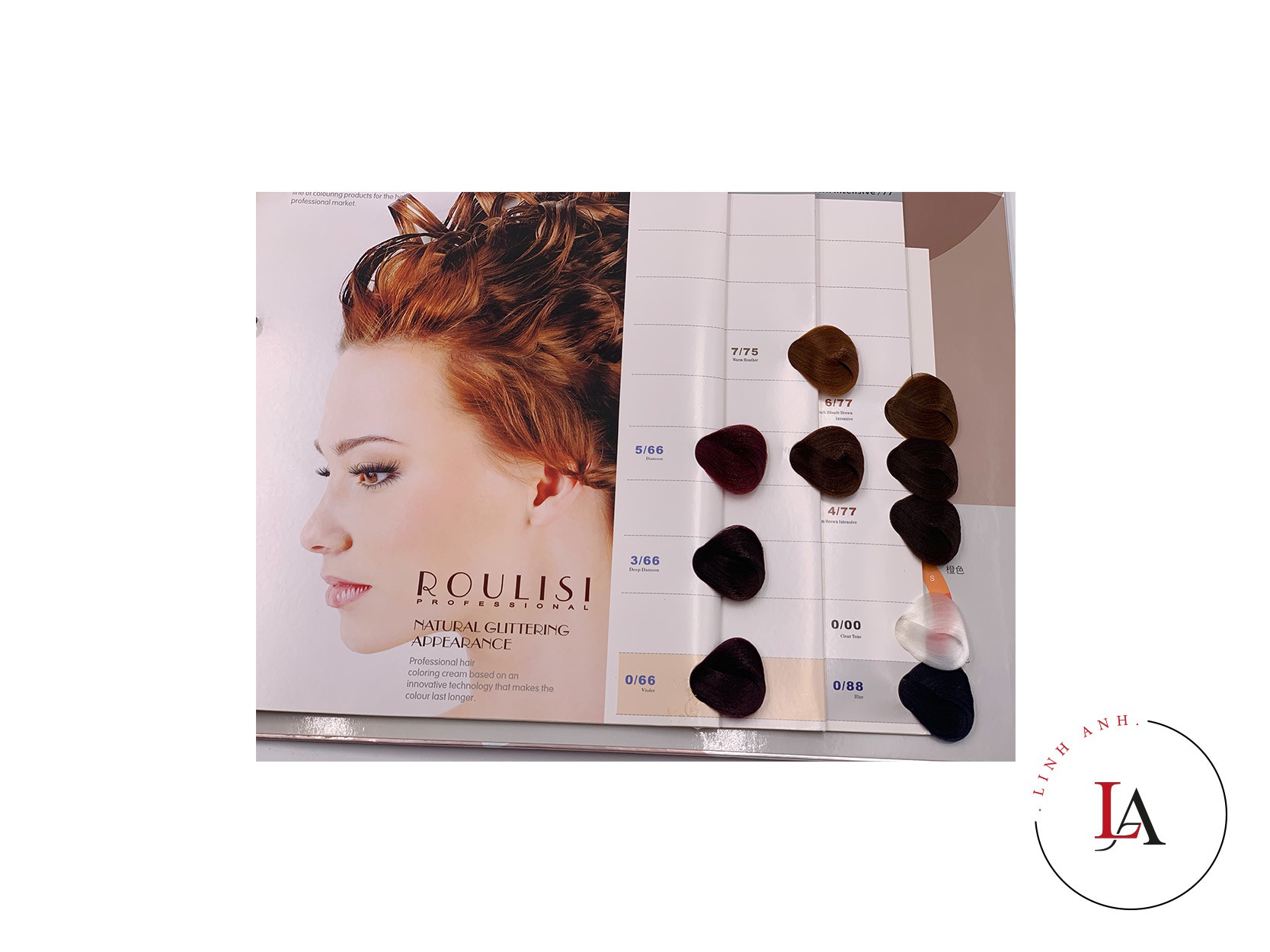 Bảng màu thuốc nhuộm tóc Roulisi